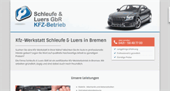 Desktop Screenshot of kfz-werkstatt-in-bremen.de