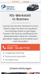 Mobile Screenshot of kfz-werkstatt-in-bremen.de
